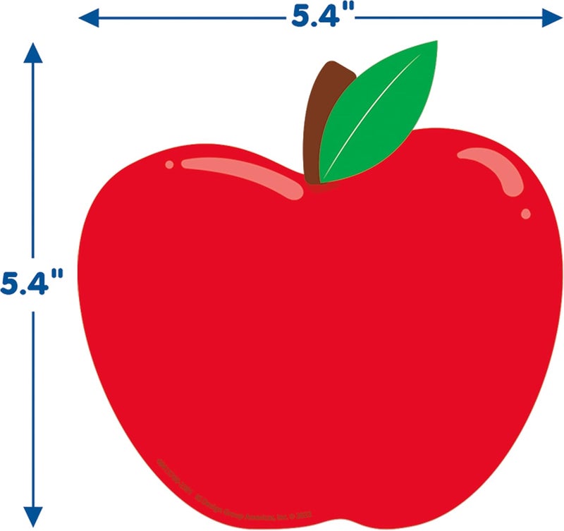 EUREKA Apple Paper Cut-Out Classroom Decorations for Teachers, 36 Pieces - Image 3